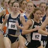 Colorado's Renee Metivier and Georgetown's Colleen Kelly run in the pack.