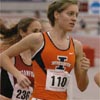 Cassie Hunt continues to run in the large pack.