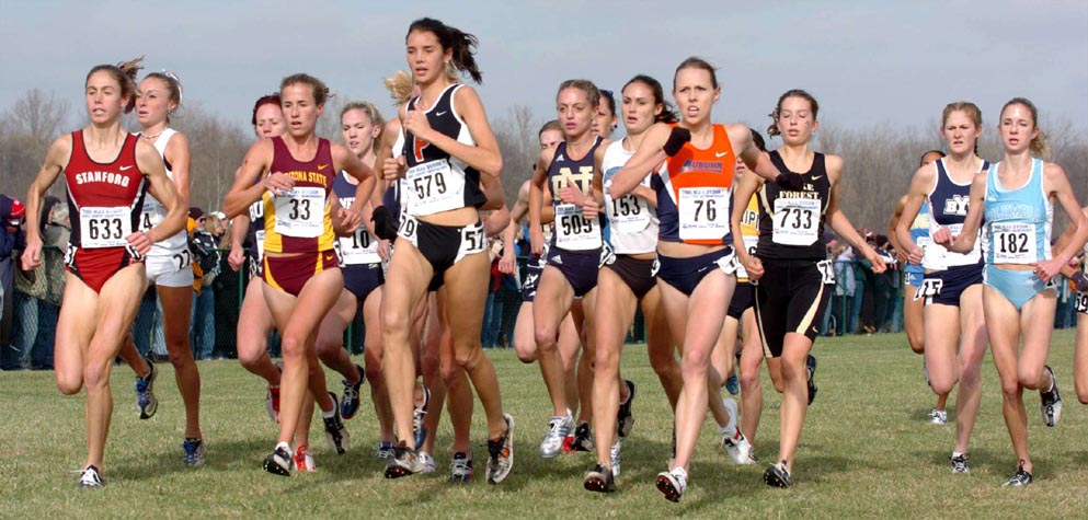 Also in there were Clara Horowitz, Victoria Mitchell, #10 Keira Carlstrom, #153 Shannon Wommack, #733 Annie Bersagel, Molly Huddle (barely visible) and Katie Gwyther (also barely visible).