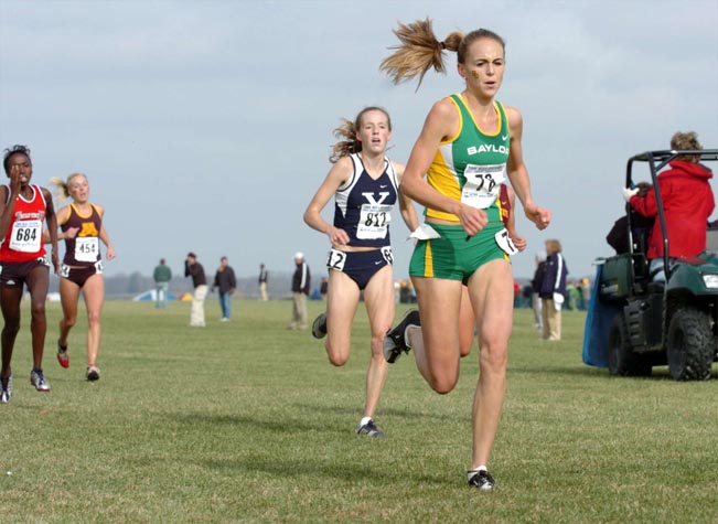 Erin Bedell (40th, 20:34.6) of Baylor was the first true freshman to finish. She was just ahead of last year's first freshman, Lindsay Donaldson of Yale (41st, 20:35.4).