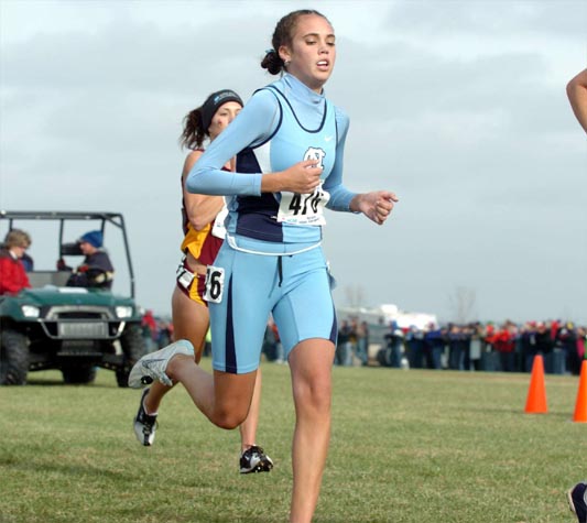 Katelyn Kaltenbach, a freshman at UNC, was the 2003 Foot Locker Cross Country champion.