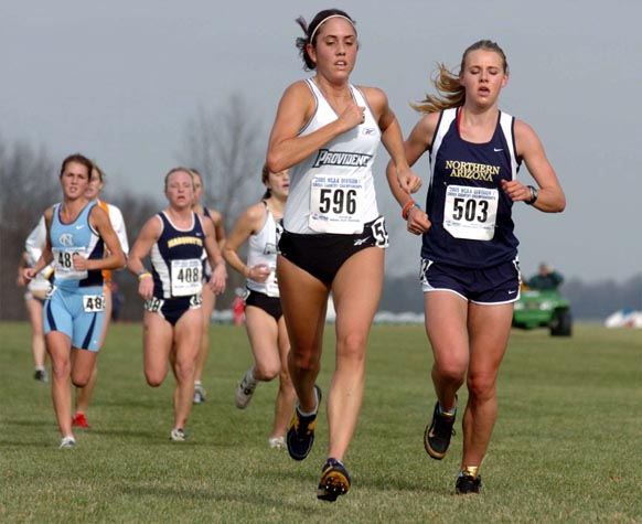 Providence's Ashley Jensen (227th, 22:36.5) and Northern Arizona's Krista Stepa (228th, 22:37.4).