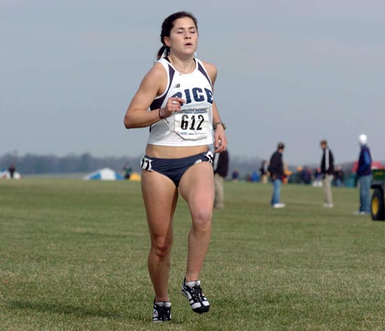 Rice sophomore Laura Kelley finished 234th in 22:47.4.