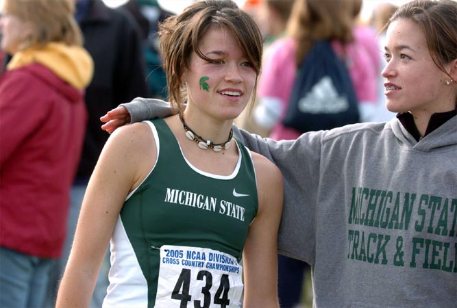 Michigan State freshman Jennifer Hamilton.