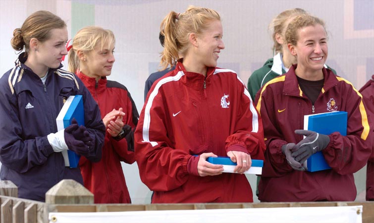 L-R: Molly Huddle (15th), Flacks, Paul, and Hastings.