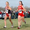 Stanford's Lindsay Flacks and Nebraska's Kayte Tranel.