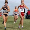 Stanford's Lindsay Flacks (right, 25th, 20:24.6), a redshirt freshman and Wichita State's Desiraye Osburn (26th, 20:25.4).