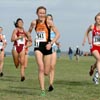 Oklahoma State's Mary Davies (31st, 20:29.2) and Indiana's Jessica Gall (32nd, 20:29.3).