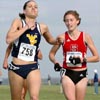 West Virginia's Susan Davis (74th, 20:54.0) and NC State's Magin Kebert (75th, 20:54.3).