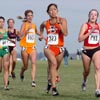 R-L: #793 Alicia Pabich (111th, 21:13.6), #323 Rachel Hernandez (110th, 21:13.5), #653 Katie Flaute (113th, 21:14.9), #84 Monique Ortega (115th, 21:15.5), and #406 Michaela Courtney (112th, 21:14.3).