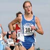 Kentucky's Allison Grace (118th, 21:17.4) leads a large group of runners.