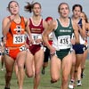 Illinois' Liz Mengyan (155th, 21:39.8), BC's Nichole Lister (157th, 21:40.2), Michigan State's Katie Kelly (156th, 21:40.1), and BYU's Ann Marie Thomas (158th, 21:41.1).