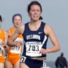 Villanova's Ellen Dougherty (196th, 22:02.4) leads, R-L: Tennessee's Carly Matthews, Leah Soro, and Boston College's Kristen Coon.