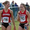 Wisconsin's Linsey (Blaisdell) Smith (left) and Alicia Pabich.