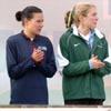 L-R: Lindsay Flacks, Villanova's Marina Muncan (23rd), and Dartmouth's Melanie Schorr (22nd).