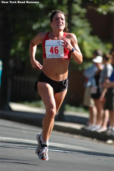 Michelle LaFleur, 33, of Savannah, Georgia, finished 10th in 1:13:31, right with a group of three other women.