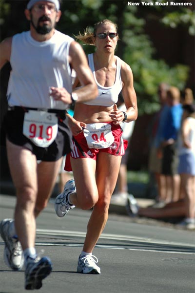 Ashley Backman, 27, of Encinitas, California, finished 42nd in 1:24:51.