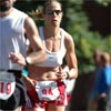 Ashley Backman, 27, of Encinitas, California, finished 42nd in 1:24:51.