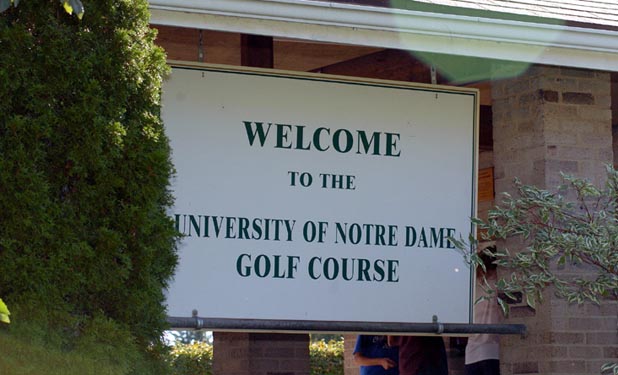 The Notre Dame Invitational was held on the Notre Dame Golf Course.