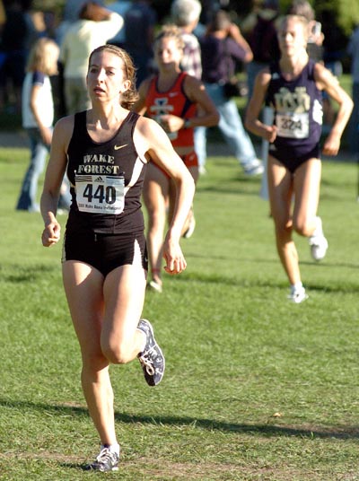 Multi-time All-American Annie Bersagel of Wake Forest.