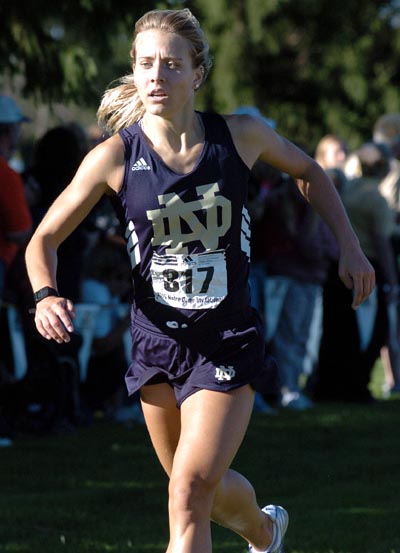 Notre Dame's Ramsey Kavan finished 11th in 17:16. Notre Dame put four runners in the top 11, but their fifth runner was back in 68th, so they placed third as a team.