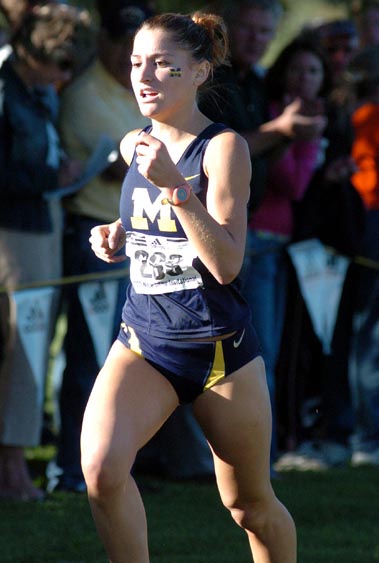 Michigan's Erin Webster finished 13th in 17:21.