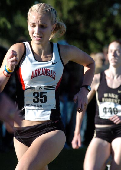 Arkansas' Dacia Barr finished 31st in 17:41.