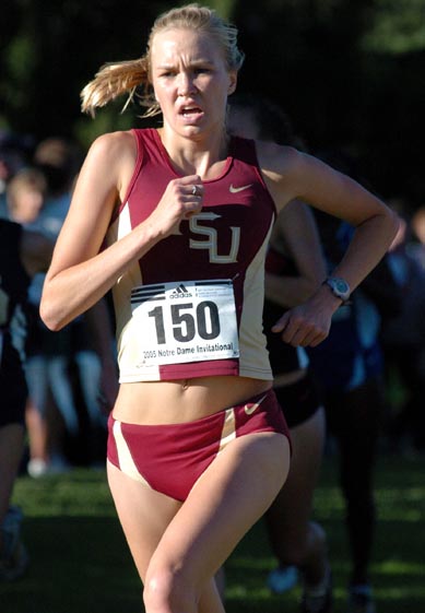 Abbie Wilshire of Florida State finished 67th in 18:05.