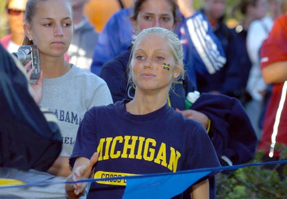 Michigan's Alyson Kohlmeier, a sophomore from Canada, finished third overall.