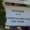 The Notre Dame Invitational was held on the Notre Dame Golf Course.