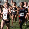 L-R: An unidentified runner, #39 Laura Jakosky, #25 Fanice Chepkorir (we think), and #310 Maddie Schueler.