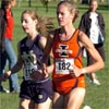 Molly Huddle and Cassie Hunt lead.