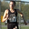 Wake Forest's Annie Bersagel runs in sixth place.