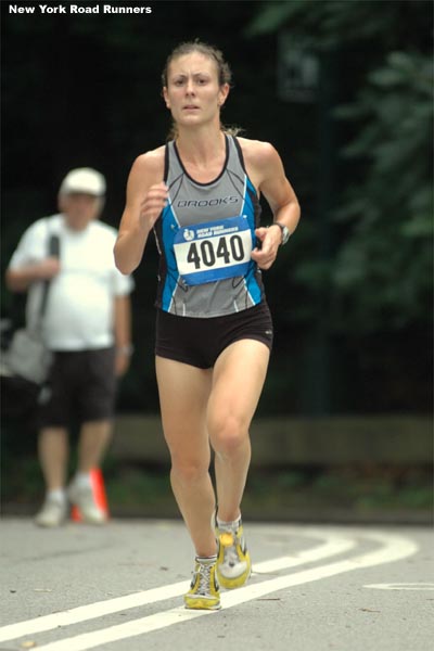 Liza Grudzinski, 25, of Peekskill, New York and the Westchester Track Club...