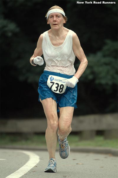 Carol Johnston, 62, of the Millrose AA won her age group and finished 139th overall in 38:12.