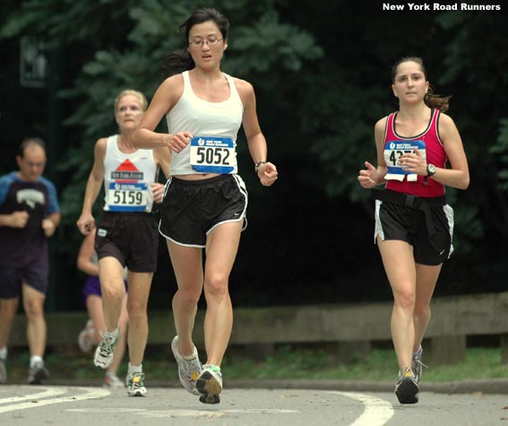 Michelle Kim (left, 216th, 41:56) and Lana Taradash (214th, 41:54).