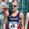 Arizona's Emily McGregor waits for the start of the race.