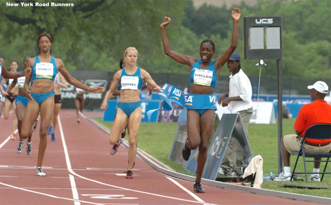 There was a sizeable Jamaican contingent in the stands, and they were thrilled with Kenia Sinclair's win.