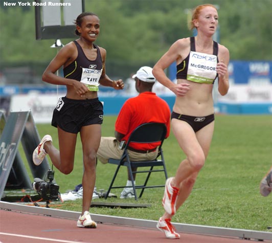 Both McGregor and Taye competed in the Freihofer's Run for Women one week earlier. McGregor placed fifth there and Yaye finished 10th.