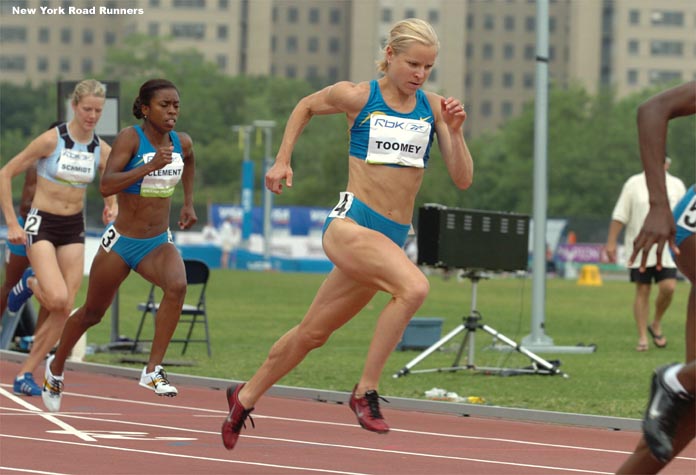 Jen Toomey, who finished second at the 2004 U.S Olympic Trials in the 1,500 but didn't get to go to Athens...