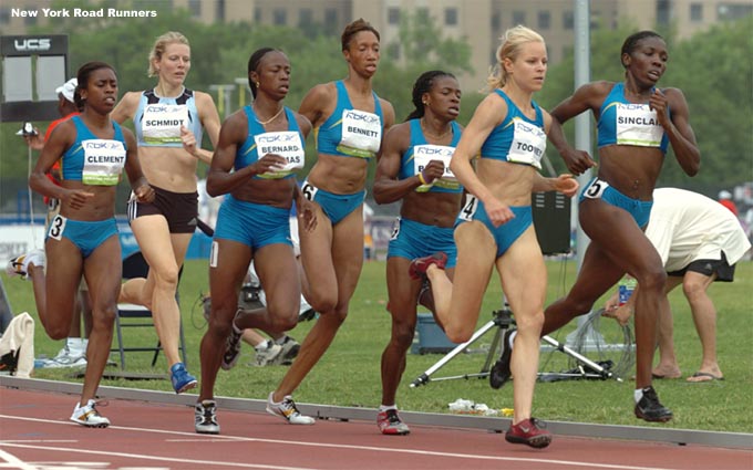 R-L: Kenia Sinclair, Jen Toomey, Marian Burnett, Kameisha Bennett, Neisha Bernard-Thomas, Alice Schmidt, and Treniere Clement.