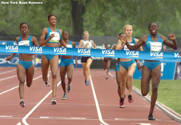 Sinclair, a native of Jamaica, ran for Seton Hall University, where she holds the indoor and outdoor school records in the 800.