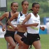 The quartet of Ethiopians followed Flanagan through the 600m mark.