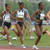 R-L: Tirunesh Dibaba, Ejegayehu Dibaba, Sentayehu Ejigu, and Merima Hashim.