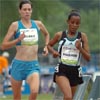 Merima Hashim leads Catherine Berry.