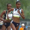 At the 3,400m mark, Ejegayehu Dibaba took her final turn in the lead.