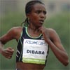 In the end, Tirunesh Dibaba averaged about 69.8 seconds per lap.