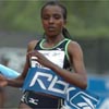 Tirunesh Dibaba did not break the world record, she was just under eight seconds off...