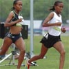 Meseret Defar, running in second place, won the 2004 Olympic gold medal in the 5,000.