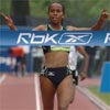 Meseret Defar sprinted away from Werknesh Kidane on the final lap and won the 3,000 in a world-leading 8:33.57.